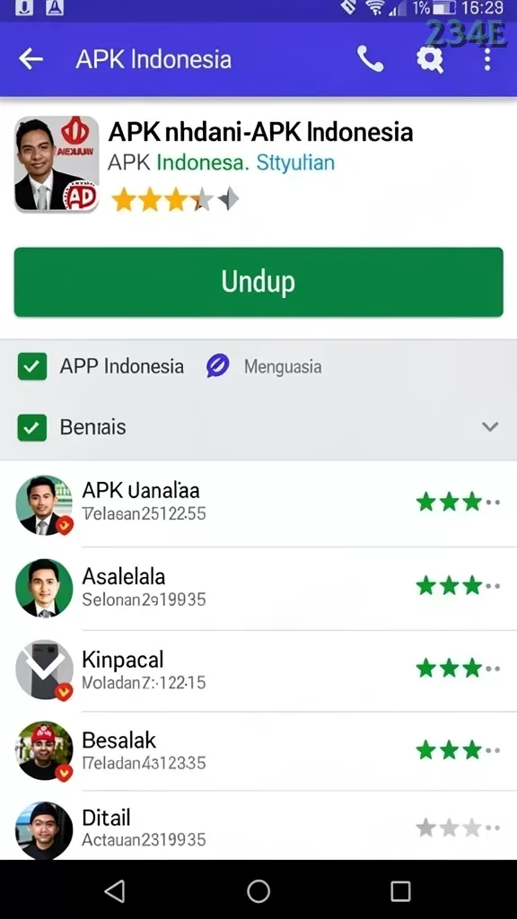 Cuplikan layar A7777 — pengaturan akun